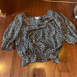 Chaus Leopard Print Blouse